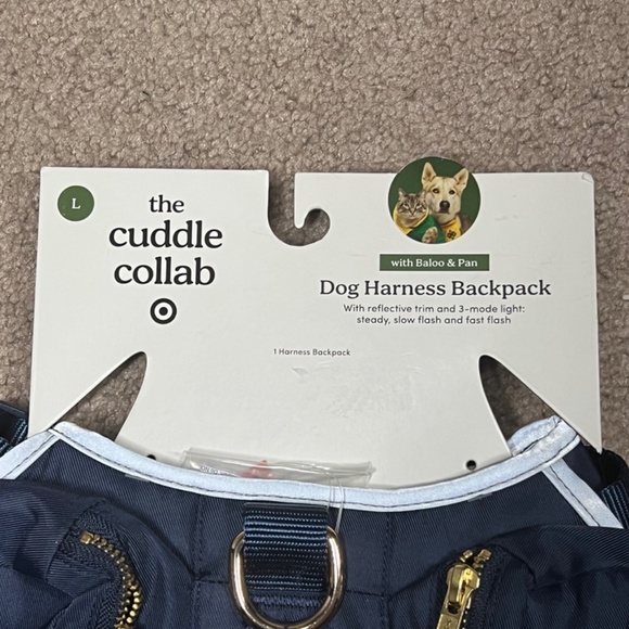 Dog Harness Backpack by The Cuddle Collab Target Size Large Pockets Reflective - Picture 2 of 10